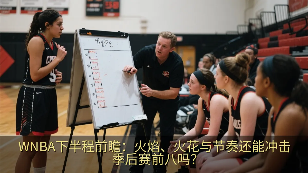 女子篮球队在比赛暂停期间讨论战术
